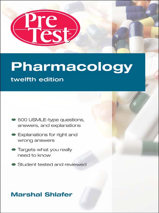 Title details for Pharmacology by Marshal Shlafer - Available
